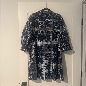 Manuhealii Ku’ualoha Babydoll Dress in Ocean